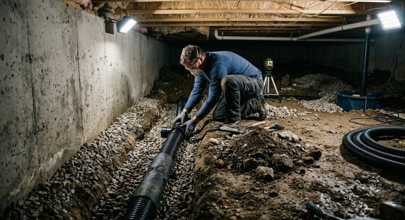 Underground Drain Installation in Birmingham, AL