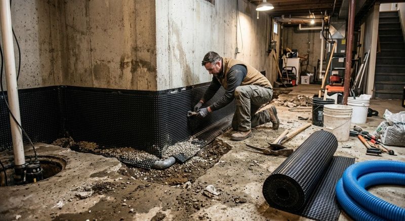 Wet Basement Solutions in Columbus, OH
